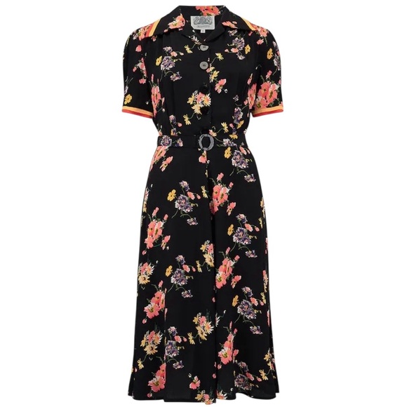 The Seamstress Of Bloomsbury Dresses & Skirts - The Seamstress of Bloomsbury Roma Dress in Black Mayflower like new condition